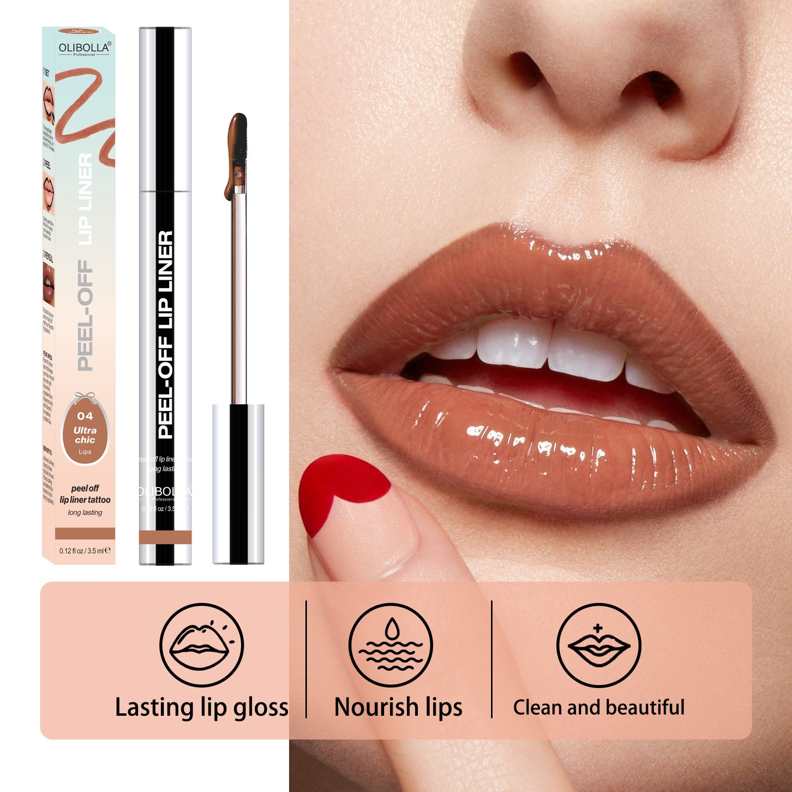Peel-off Lip Liner Waterproof And Long Lasting