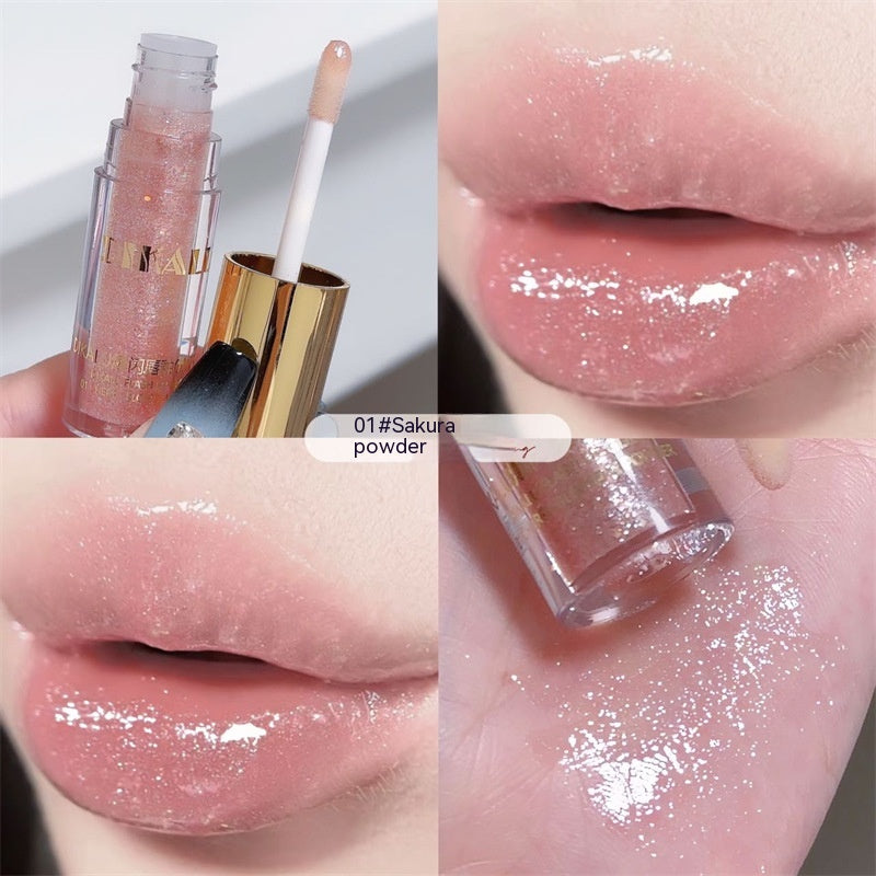 DIKALU Transparent Lip Gloss Water Light Lipstick Cream Pure Desire