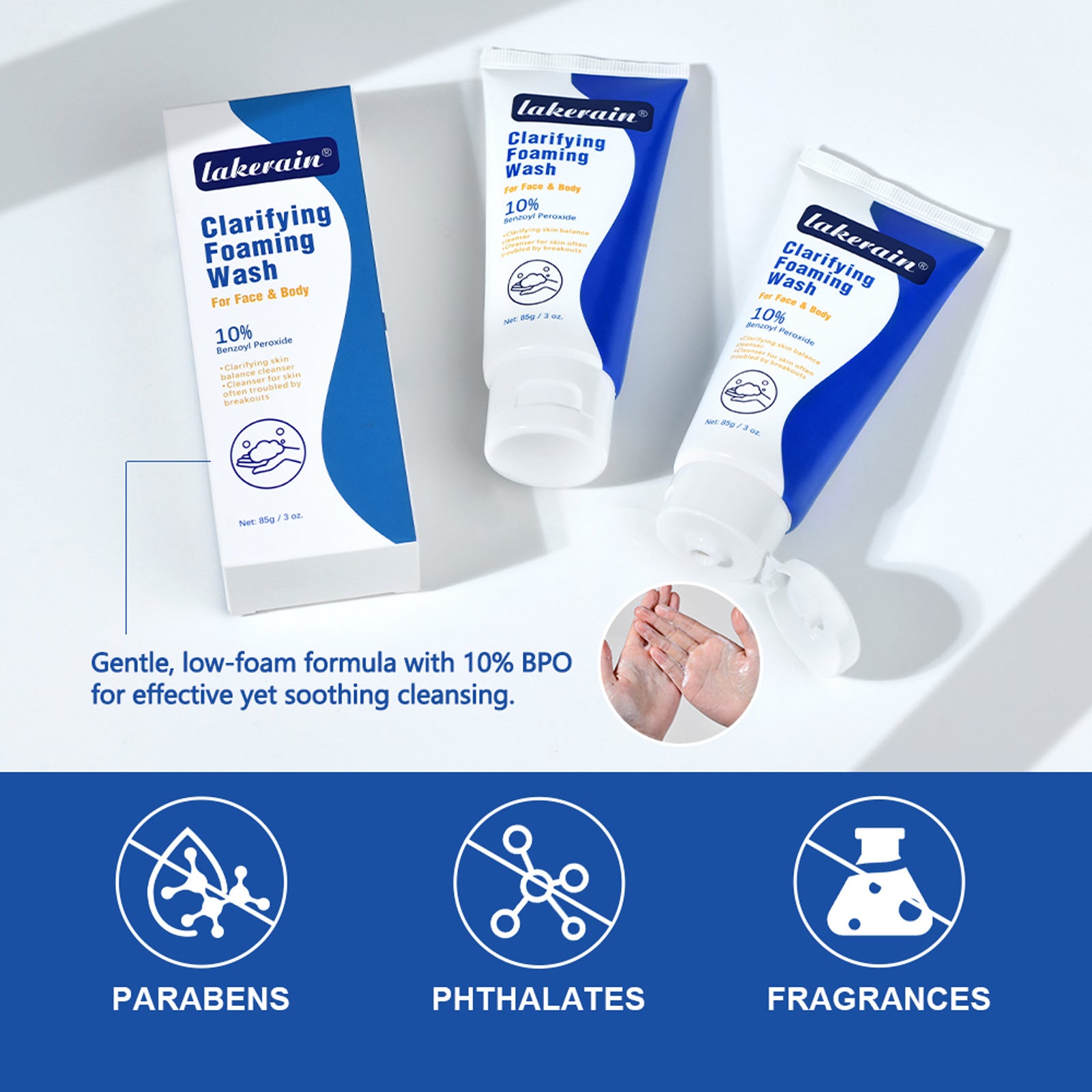 Acne Foam Facial Cleanser Skin Type Universal