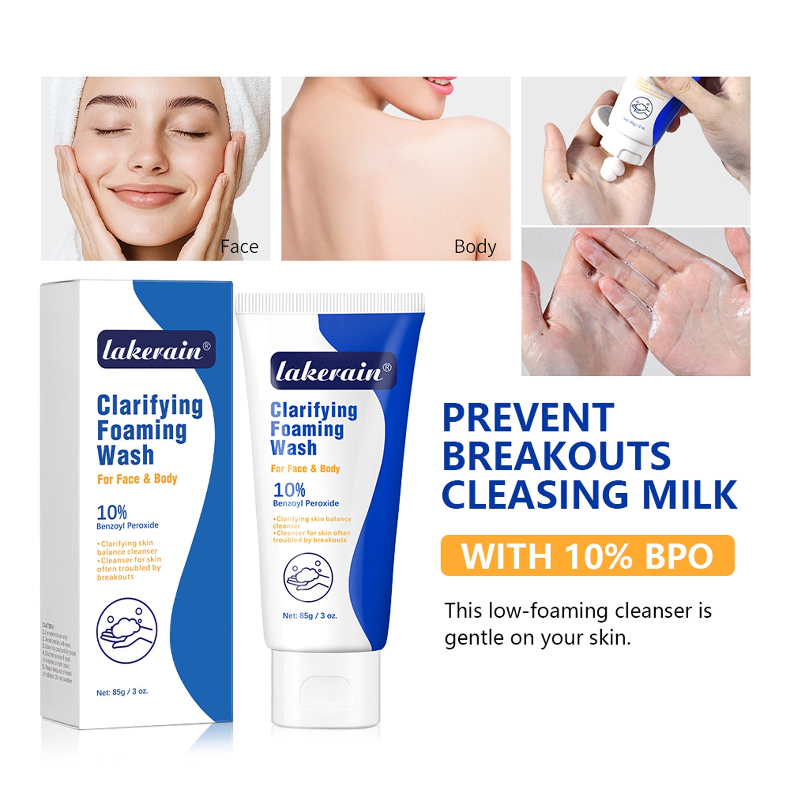 Acne Foam Facial Cleanser Skin Type Universal
