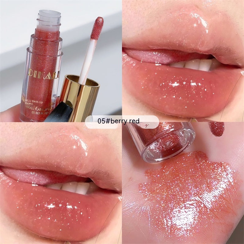 DIKALU Transparent Lip Gloss Water Light Lipstick Cream Pure Desire