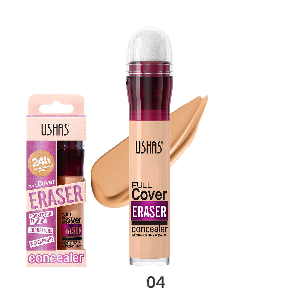 Full Coverage Liquid Concealer with Sponge Applicator Long‑Lasting & Waterproof