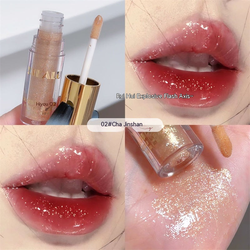 DIKALU Transparent Lip Gloss Water Light Lipstick Cream Pure Desire