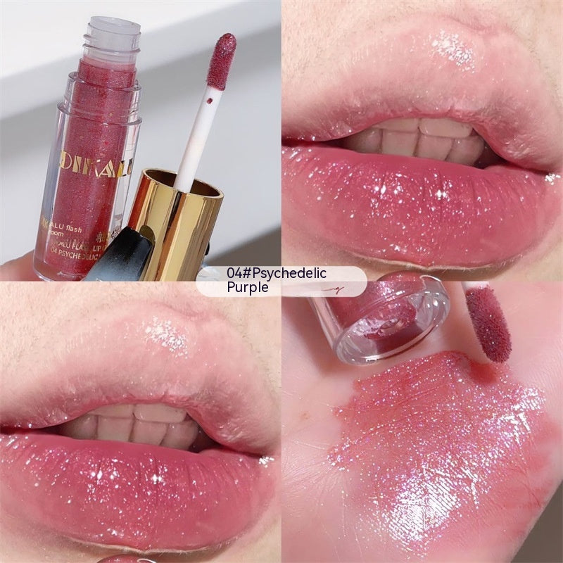 DIKALU Transparent Lip Gloss Water Light Lipstick Cream Pure Desire