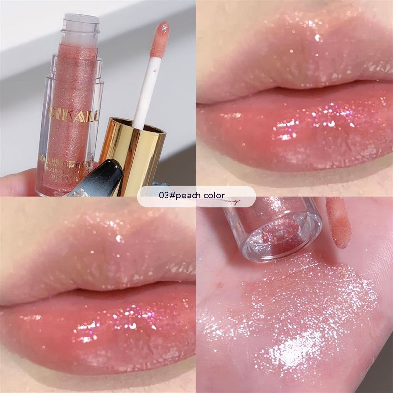 DIKALU Transparent Lip Gloss Water Light Lipstick Cream Pure Desire